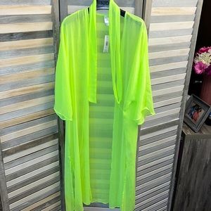 Lime green Swimming suit cover up! Super cute